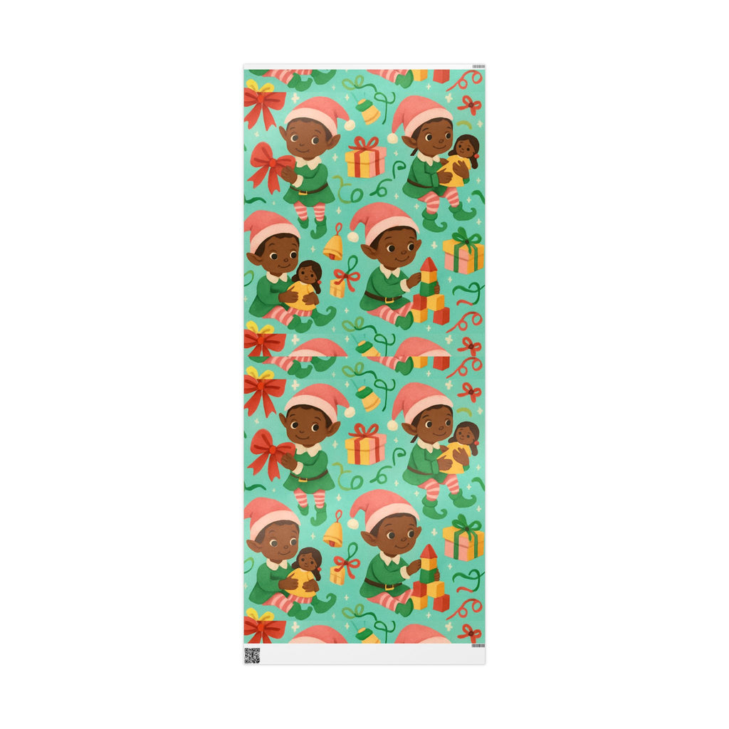 Black Elf Girls - Wrapping Paper (Whimsical)