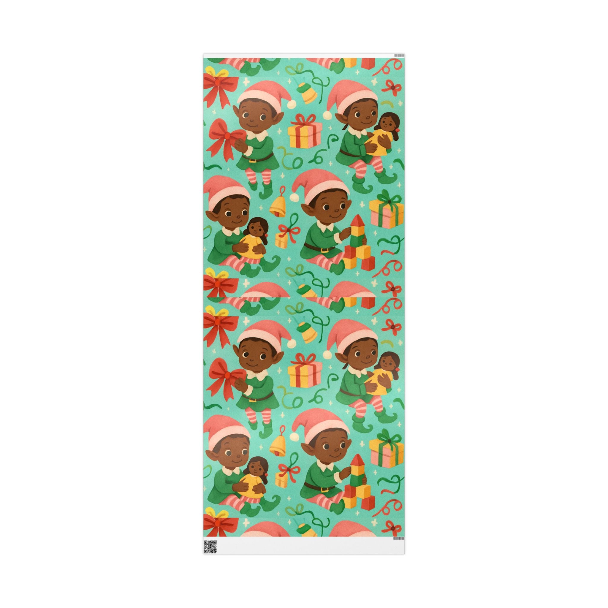 Black Elf Girls - Wrapping Paper (Whimsical)