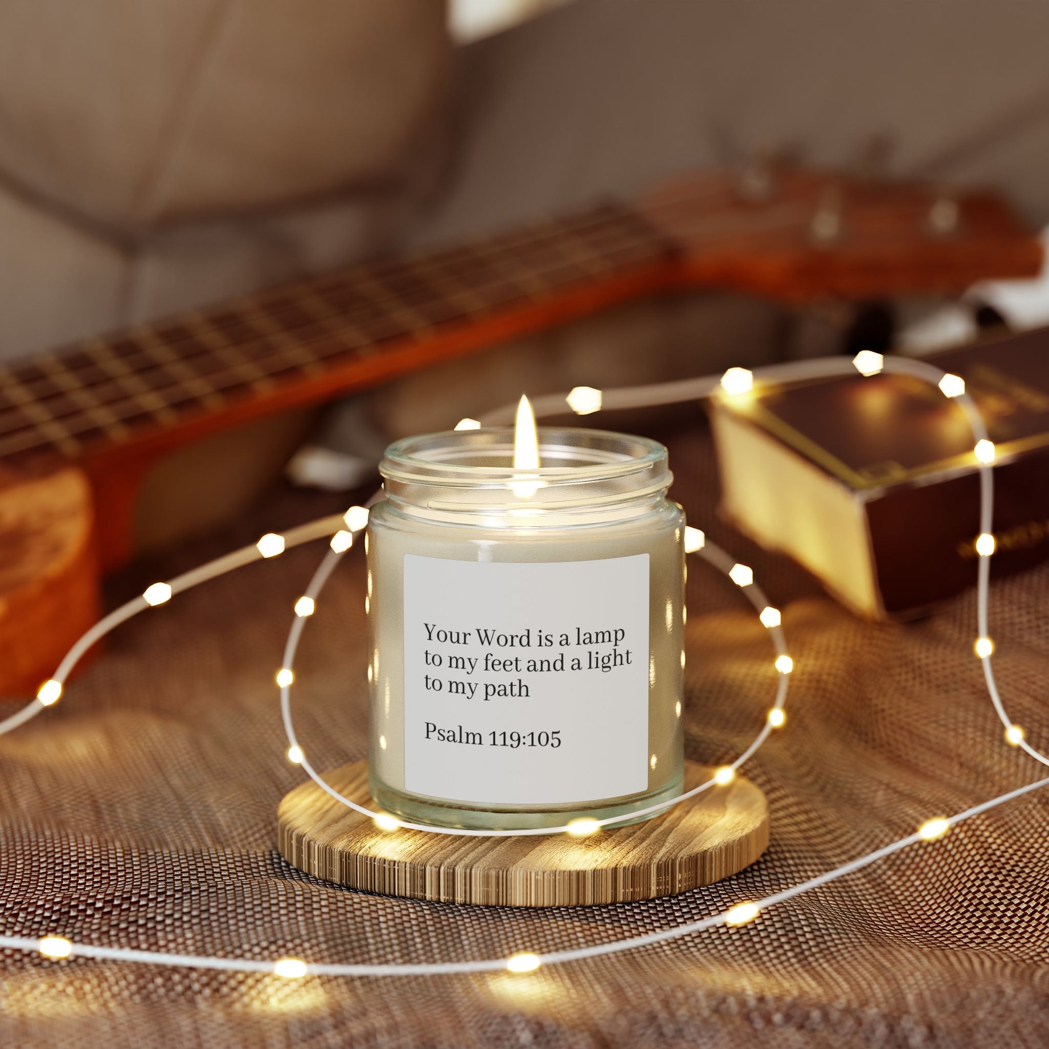 Scripture Candle - Inspirational Bible Verse Soy Candle