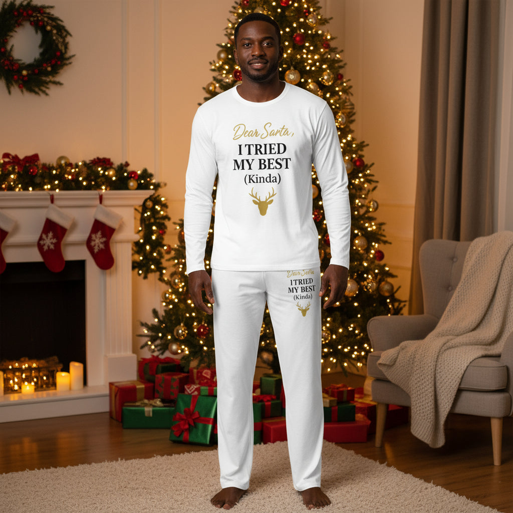 Men's Pajama Pants - Dear Santa, I Tried My Best (Kinda)