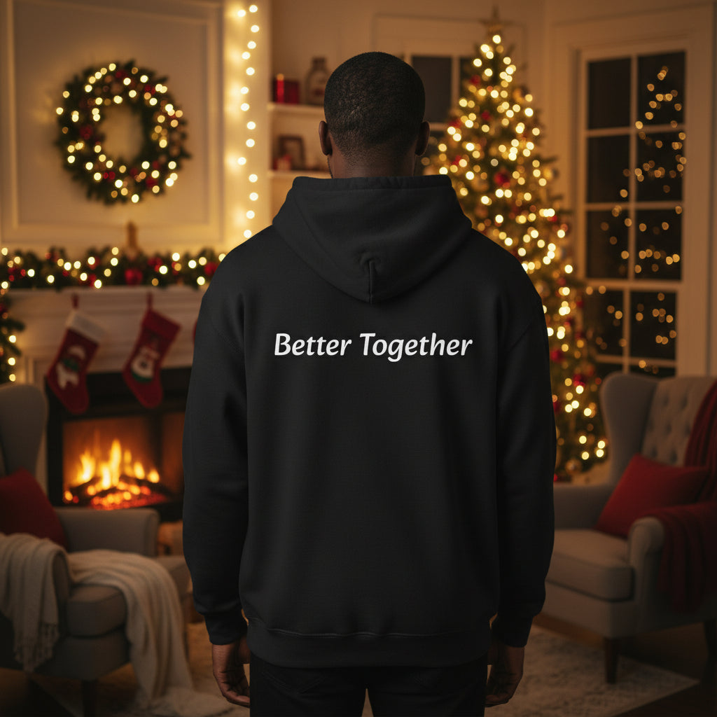 Couples Matching Hoodie (Black) - Cozy Winter Sweatshirt