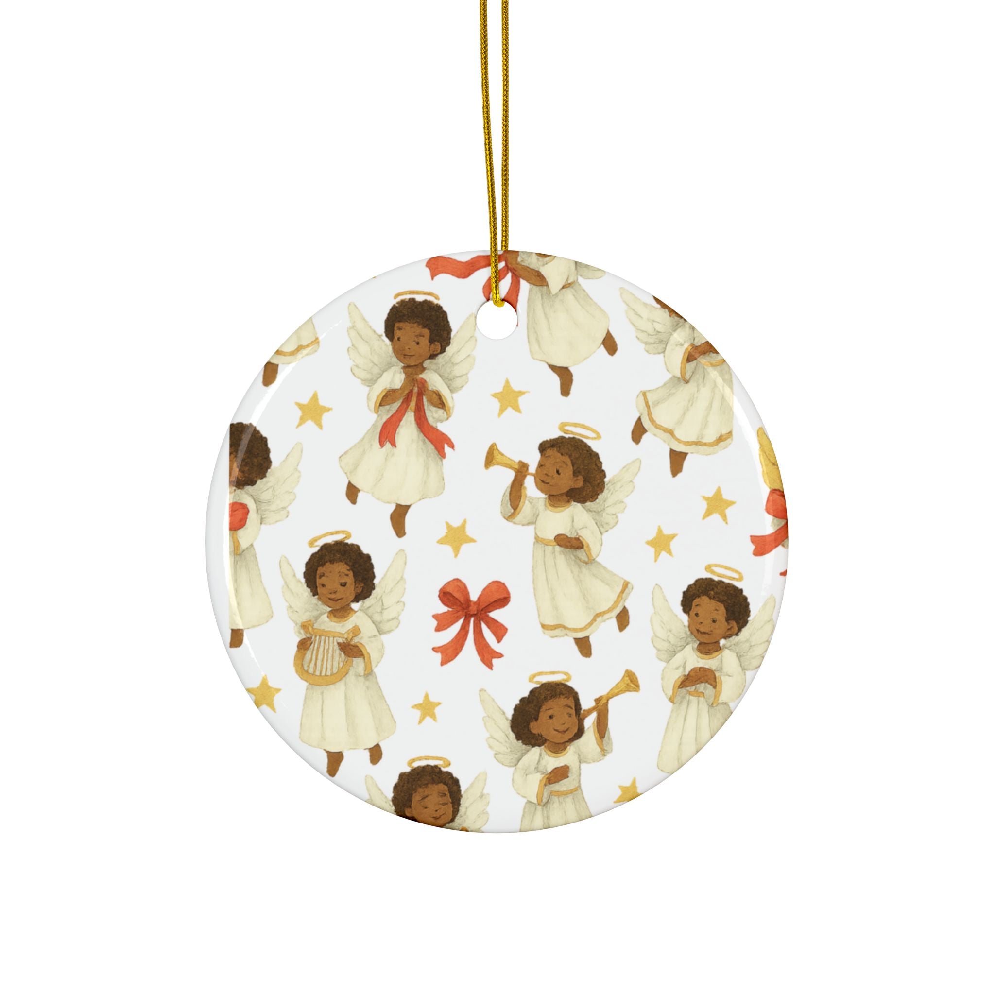 Black Angels - Ceramic Ornament (Classic) l Double Sided