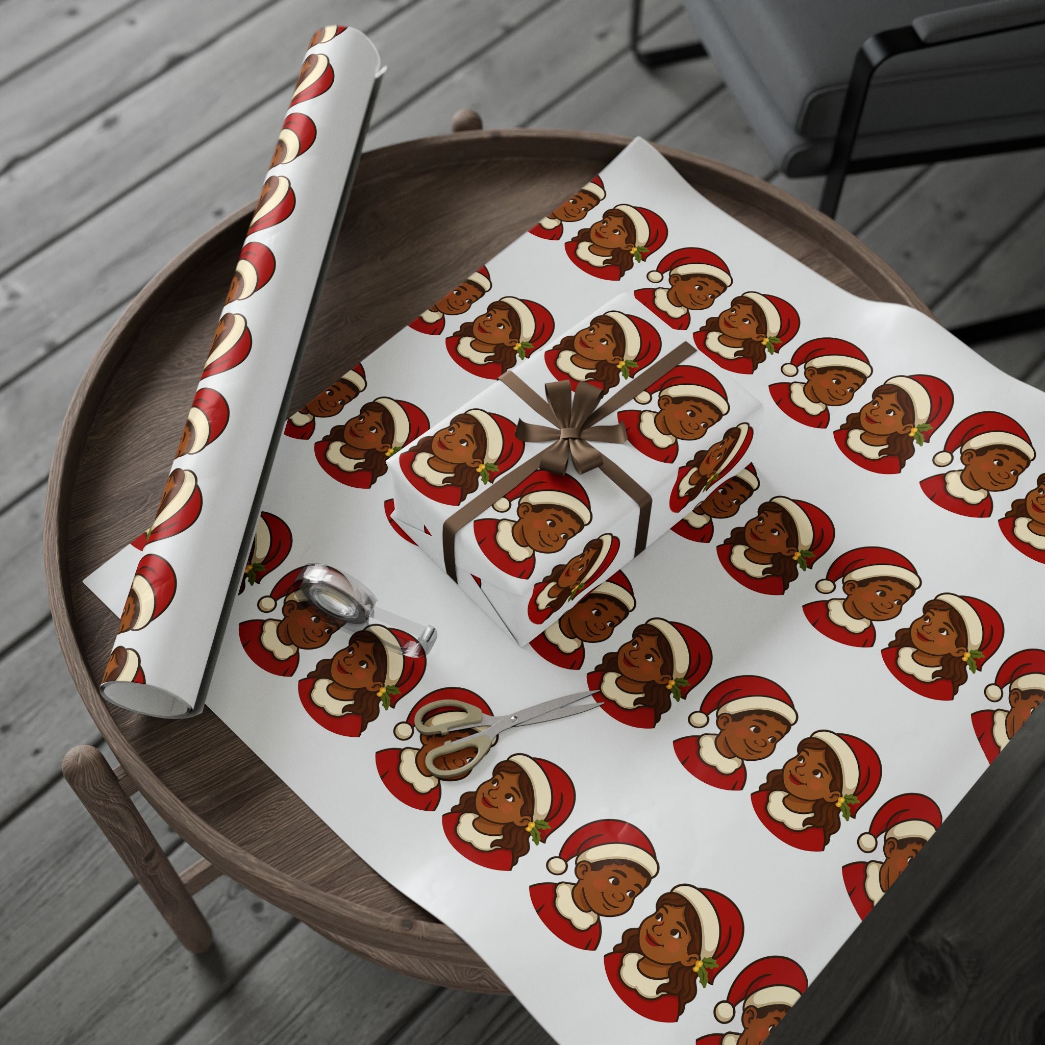 Mini Santas - Wrapping Paper