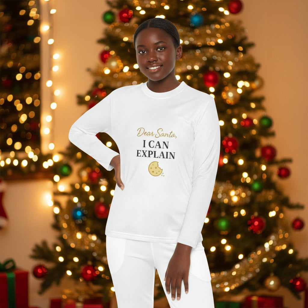 Kids' Long Sleeve Tee - Dear Santa, I Can Explain