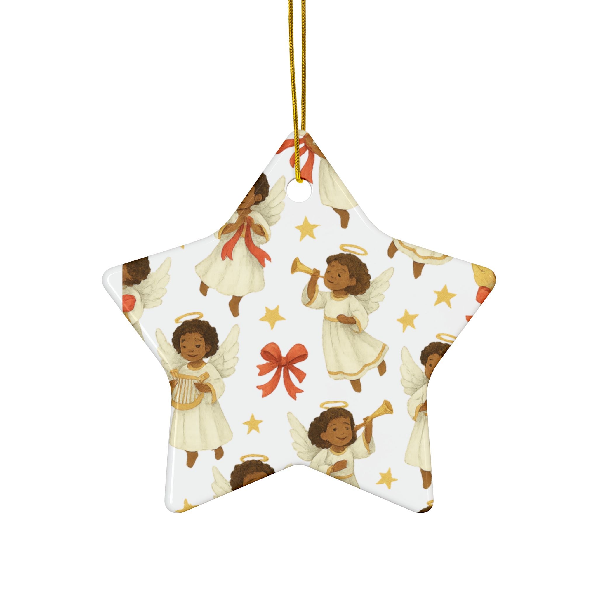 Black Angels - Ceramic Ornament (Classic) l Double Sided