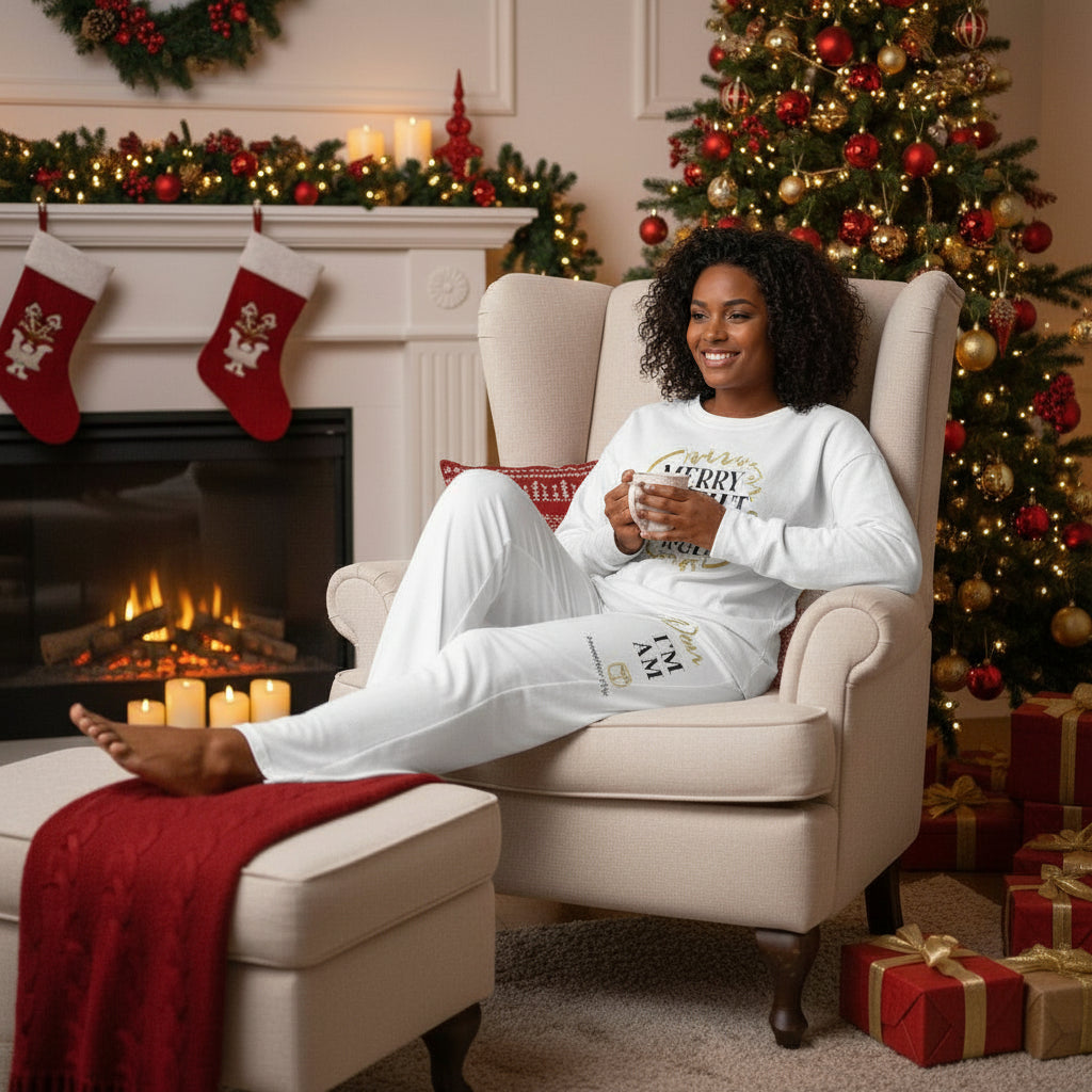 Women's Pajama Pants - Dear Santa, I Need a Nap