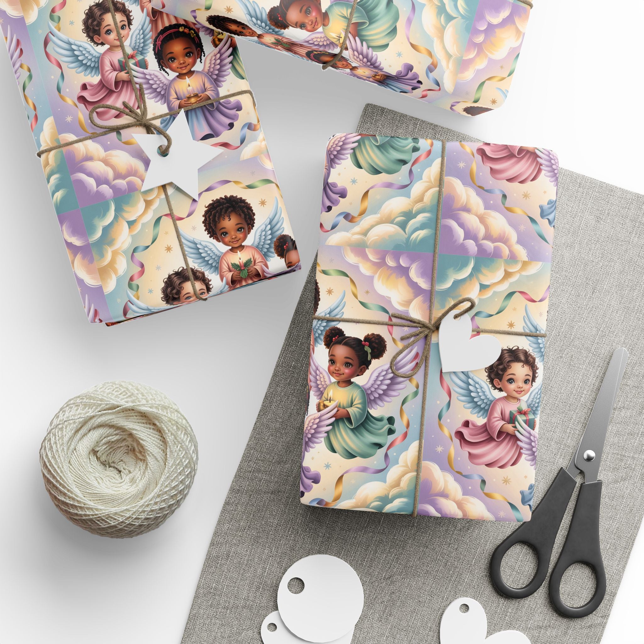 Black Angels - Wrapping Paper (Whimsical)