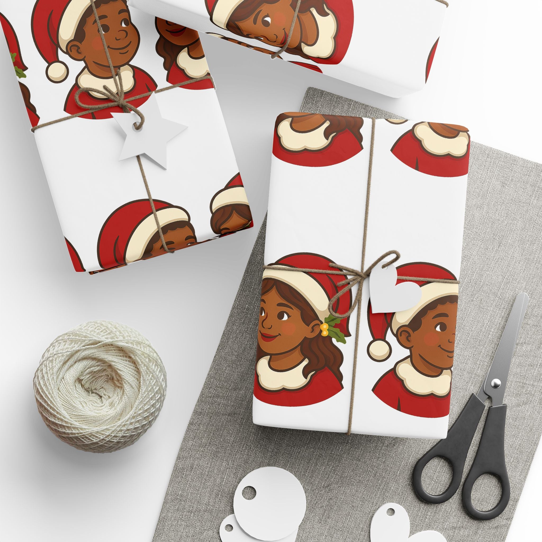 Mini Santas - Wrapping Paper