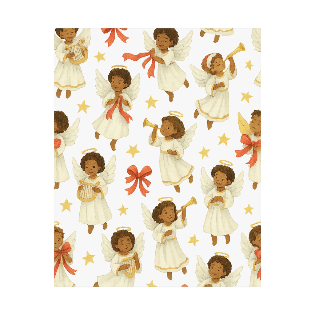 Black Angels - (Classic) Themed Matte Vertical Poster for Holidays and Home Decor