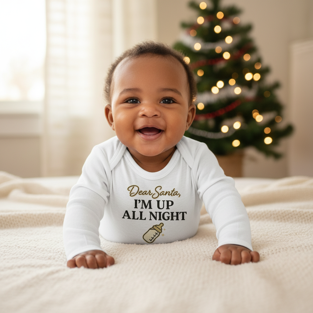 Baby Dear Santa Up All Night Lifestyle